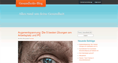 Desktop Screenshot of gesundheits-blog.net